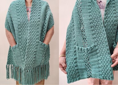 I Love Texture Pocket Shawl