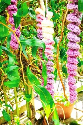 Crochet Wisteria  Flower Curls