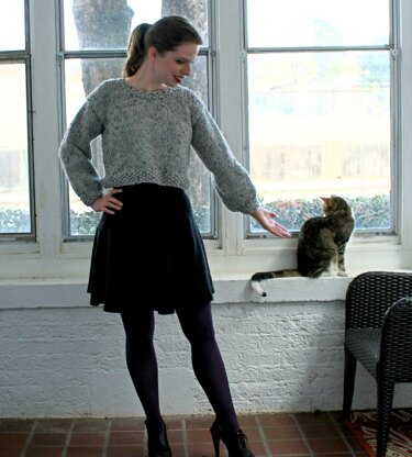 Winter Whimsy Cropped Sweater