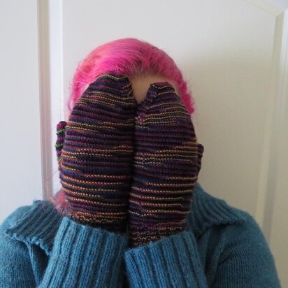 Ridged For Your Pleasure Mittens - knitting pattern