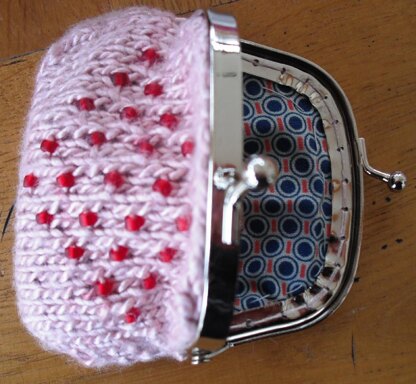 Precious beaded coin purse