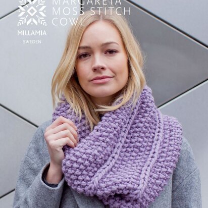 MillaMia Naturally Soft Super Chunky Margareta Moss Cowl 4 Ball Project Pack