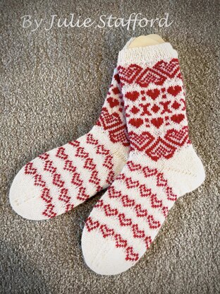 Cosy Hearts Socks