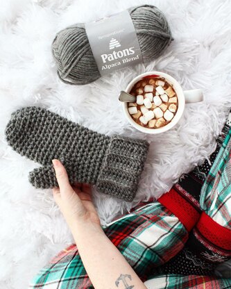 Vanilla Dip Mittens