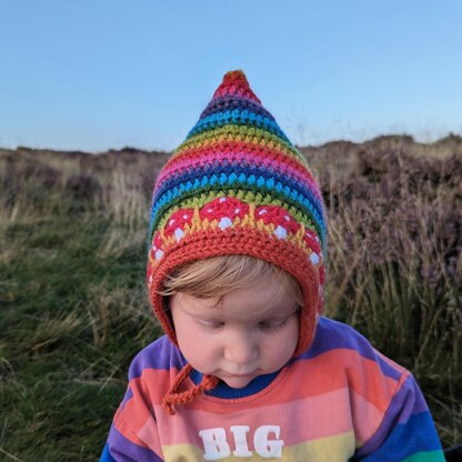 Mushroom Pixie Bonnet