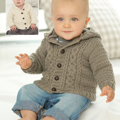 Round Neck and Hooded Jackets in Sirdar Snuggly DK - 1887 - Downloadable PDF