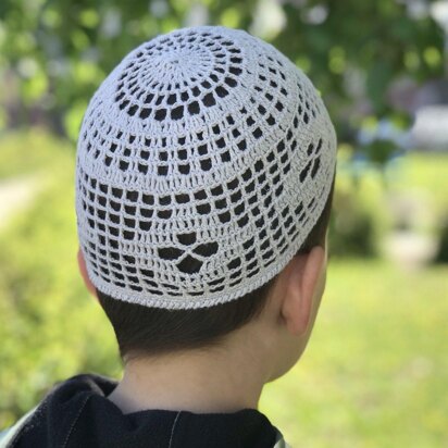 Islamic crochet prayer hat
