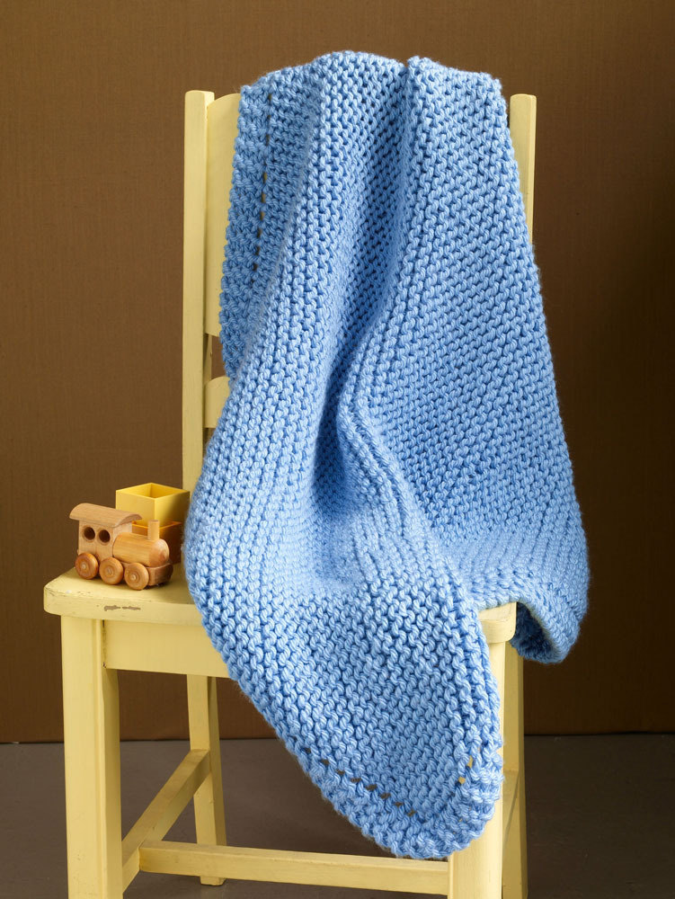 Bright Nursery Baby Throw in Lion Brand Hometown USA - 90273AD, Knitting  Patterns
