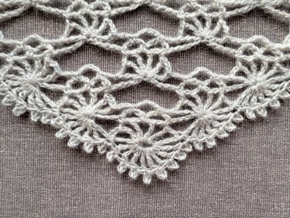 Triangle Shawl Crochet Chart PDF + Border #53