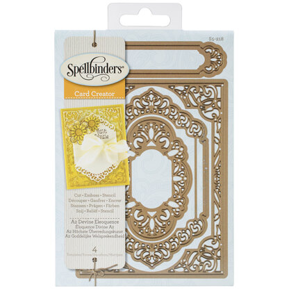 Spellbinders Nestabilities A2 Card Creator Dies - Divine Eloquence