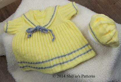 Sailor Dress Knitting Pattern #186
