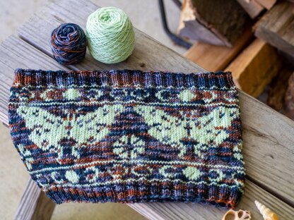 Luna Moth Knit Cowl