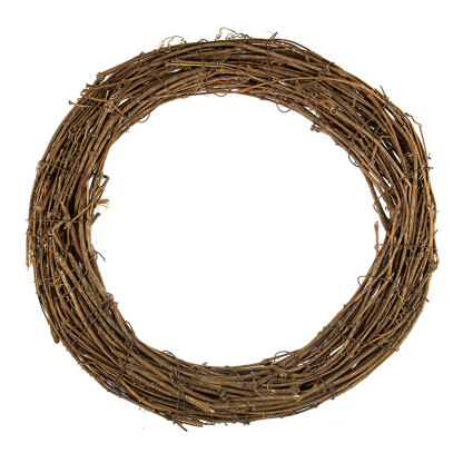 Groves Wreath Base: Natural Willow: 40cm/15.7in