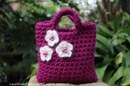 Little purse with cherry blossoms