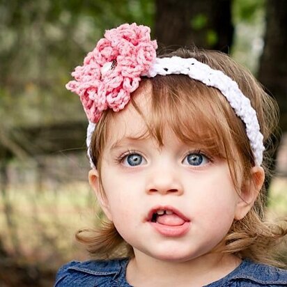 Zoey Headband with Loopy Flower