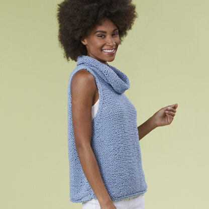 Greenport Tank - Slipover Knitting Pattern for Women in Tahki Yarns Hatteras by Tahki Yarns