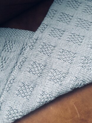 Knitting Pattern, Check Check Blanket