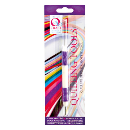 Q Craft Quilling Needle & Slotted Tool - Soft Grip