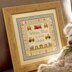 Historical Sampler Company Fire Engine Birth Sampler Cross Stitch Kit - 24cm x 24cm