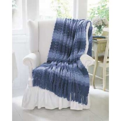 Ocean Waves Afghan in Bernat Berella 4 Solids