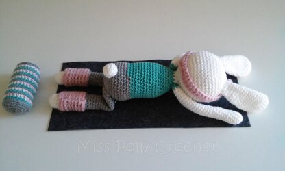 Crochet yoga bunny amigurumi: Crochet pattern