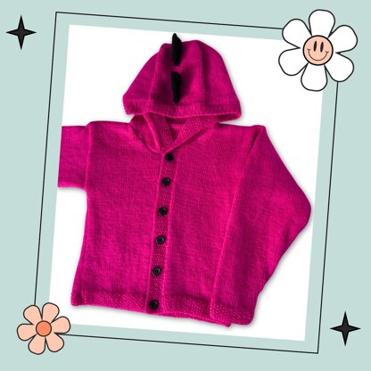 Snippety Monster Hooded Cardigan