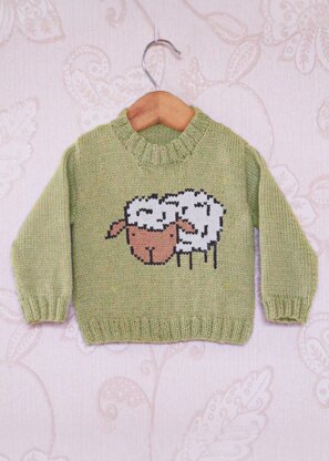 Intarsia - Sheep Chart - Childrens Sweater