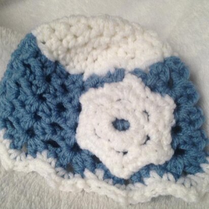 Snowflake Baby Hat