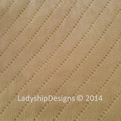 Easy Eyelet Baby Blanket