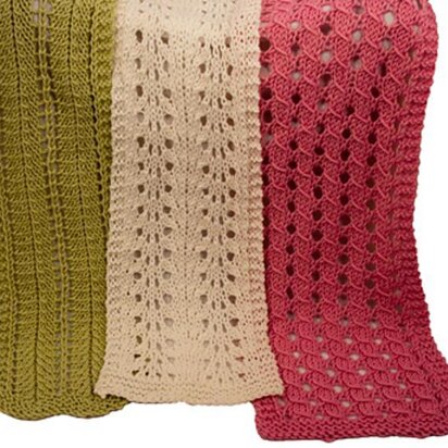 Barbara, Ruth and Leona Easy Lace Scarves