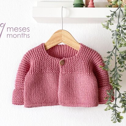 9 months - PINK LADY Knitted Cardigan