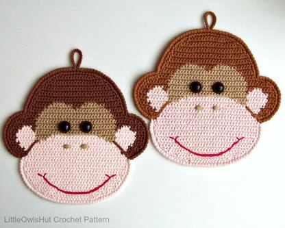 080 Monkey potholder or decor