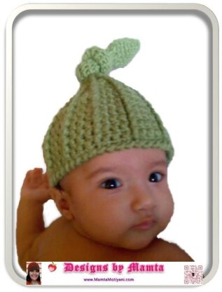 Crochet Top Knot Beanie Pattern For Newborn Babies Adults Women