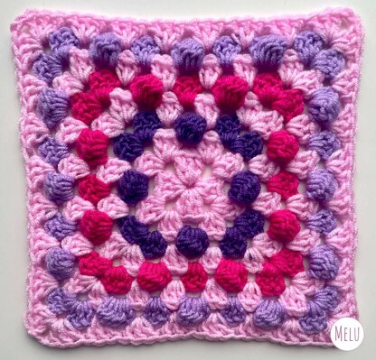 Bella’s Bobble Granny Square Blanket