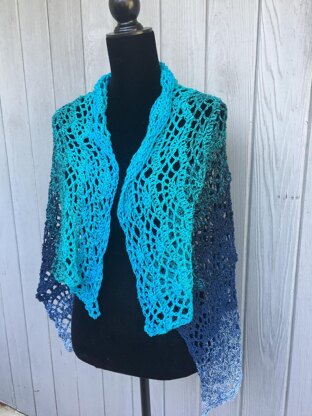 Ocean Waves Shawl