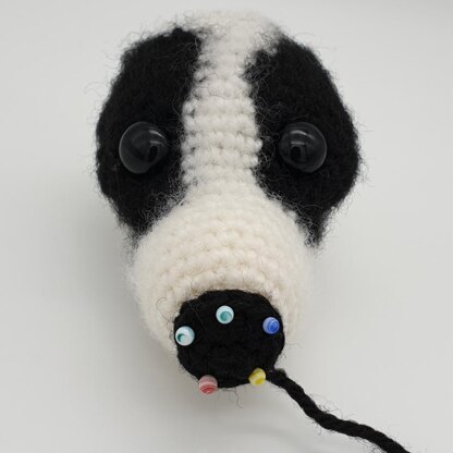 Reggie the Rough Haired Jack Russell - UK Terminology - Amigurumi