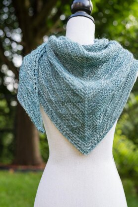 Textured Pyramids Shawl