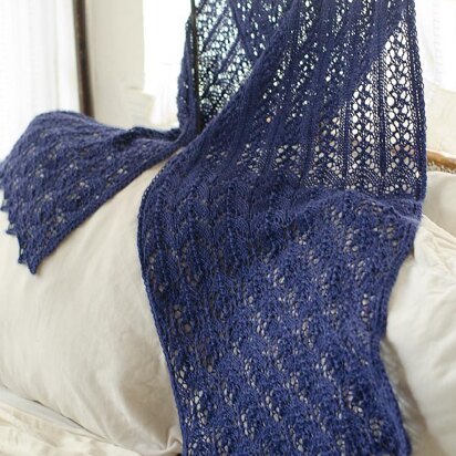 Peacock Stole - knitting pattern