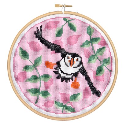 Hawthorn Handmade Puffin Cross Stitch Kit