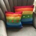 Rainbow pillow cover in 3 sizes