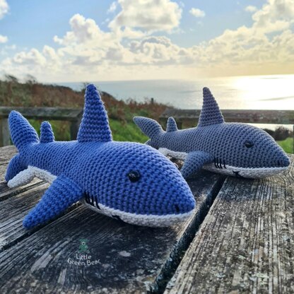 Shane the Shark - UK Terminology - Amigurumi