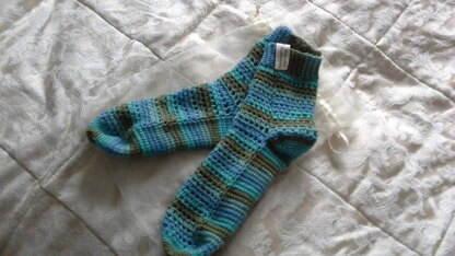 Crochet Heart &  Sole Socks