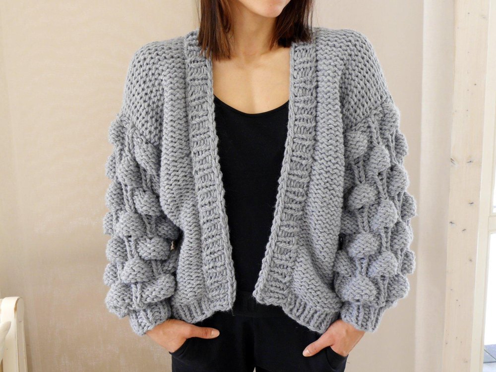 Strickanleitung EASY BUBBLE CARDIGAN Knitting
