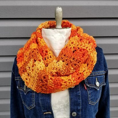 Autumn Sunrise Infinity Scarf