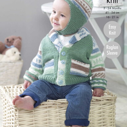 Jackets, Gilet & Hat in King Cole DK - 5087pdf - Downloadable PDF