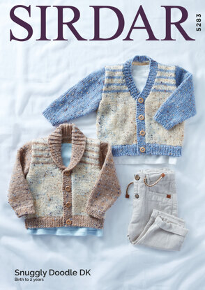 Cardigans in Sirdar Snuggly Doodle DK - 5283 - Leaflet