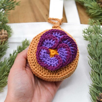 Violet Pouch Bag Charm