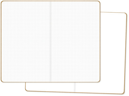 Carpe Diem Traveler's Notebook Inserts 5"X8.25" 2/Pkg - One Blank/One Grid