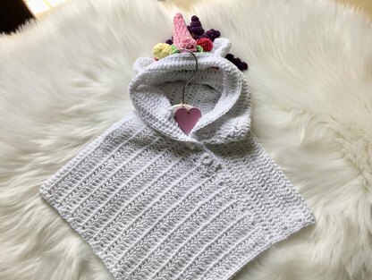 Baby Bunny Panda Unicorn Poncho N 408