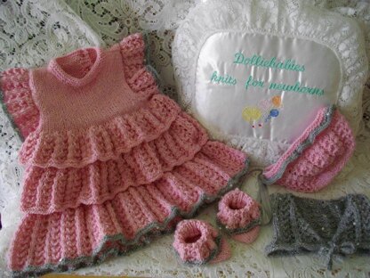 34. Prem-0/3 Months Rara Dress Set